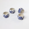 Blue Garden Napkin Rings (Set of 8)