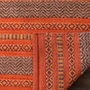Bokara Hills Handmade Flatweave Cotton Orange/Red Rug, Runner 2'6