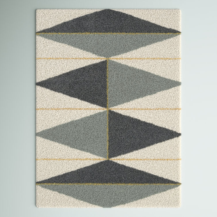 Bonifay Performance Navy/Gray Rug, Rectangle 7'10" x 10'