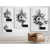 Botanical Black And White III - Graphic Art on Canvas