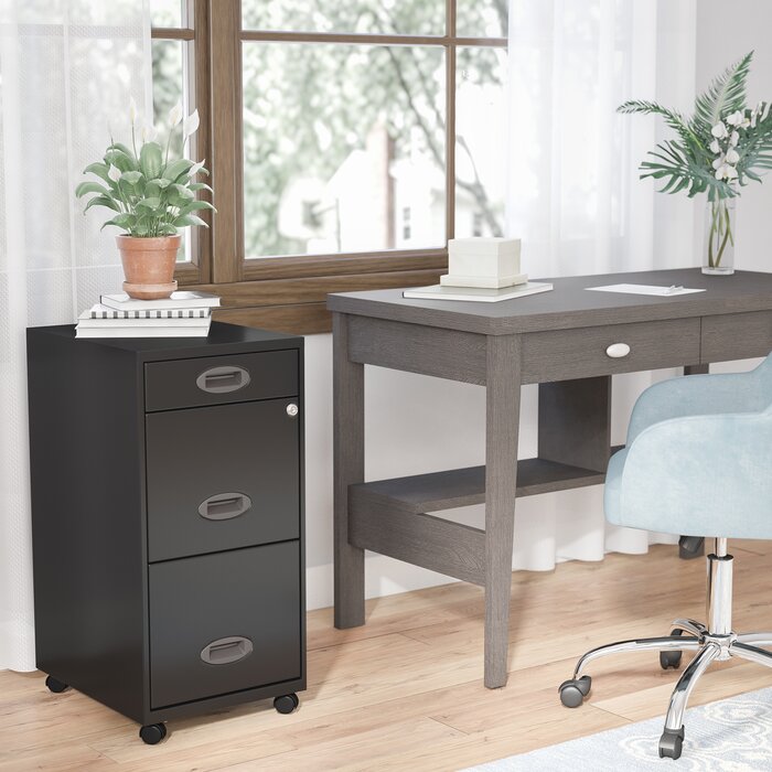 Botkins 3 -Drawer Mobile Steel File Cabinet