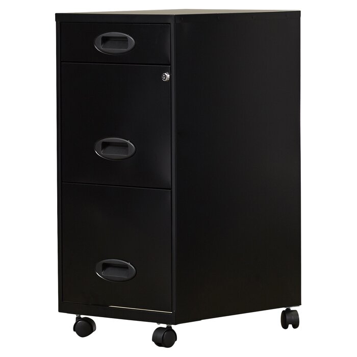 Botkins 14.25'' Wide 3 -Drawer Mobile Steel File Cabinet