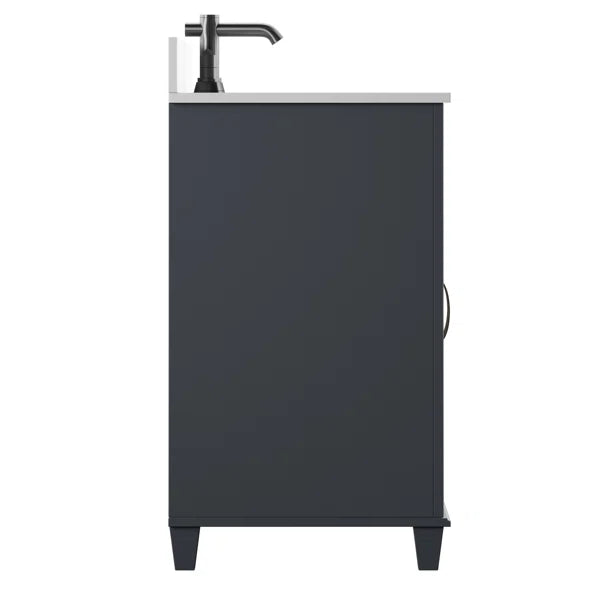 Briana Single Bathroom Vanity with Stone Top