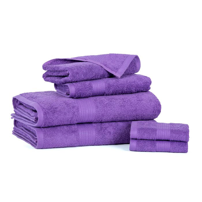 Bridlewood Smooth Soft and Thick 6 Piece 100% Cotton Towel Set