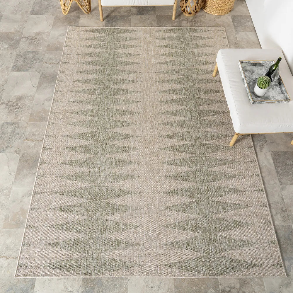 9x12 Philipa Moroccan Geometrc Indoor/Outdoor Area Rug SHOWROOM ITEM