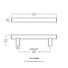 Bronze/Copper Builder's Program Decorative Cabinet Bar Pull - Set of 14