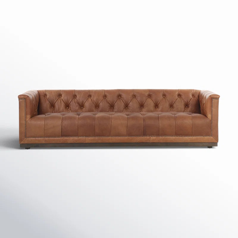 Byer 95'' Leather Sofa SHOWROOM ITEM ONLY