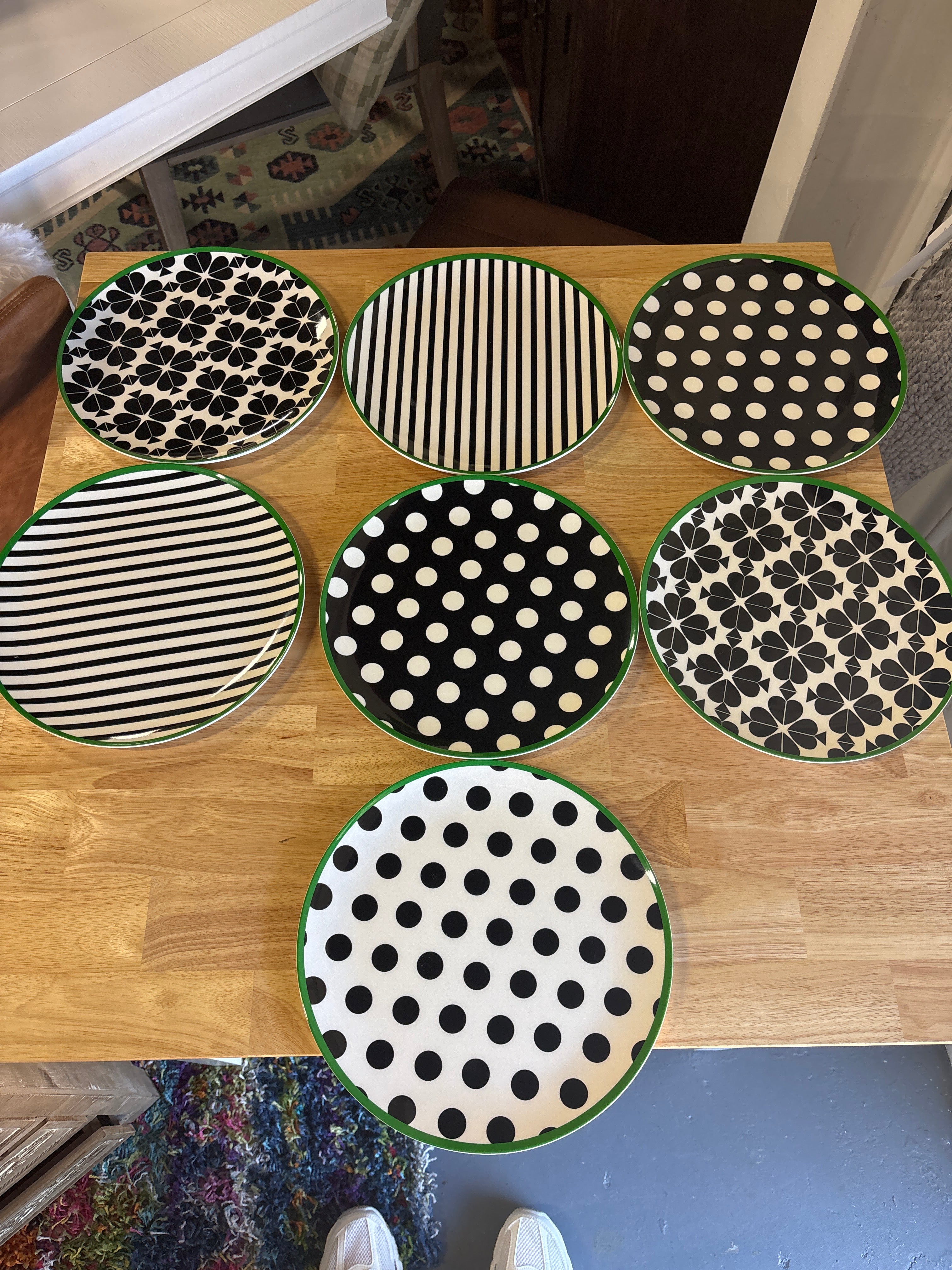 (Set of 7) Kate Spade NY x Target Dinner Plates SHOWROOM ITEM