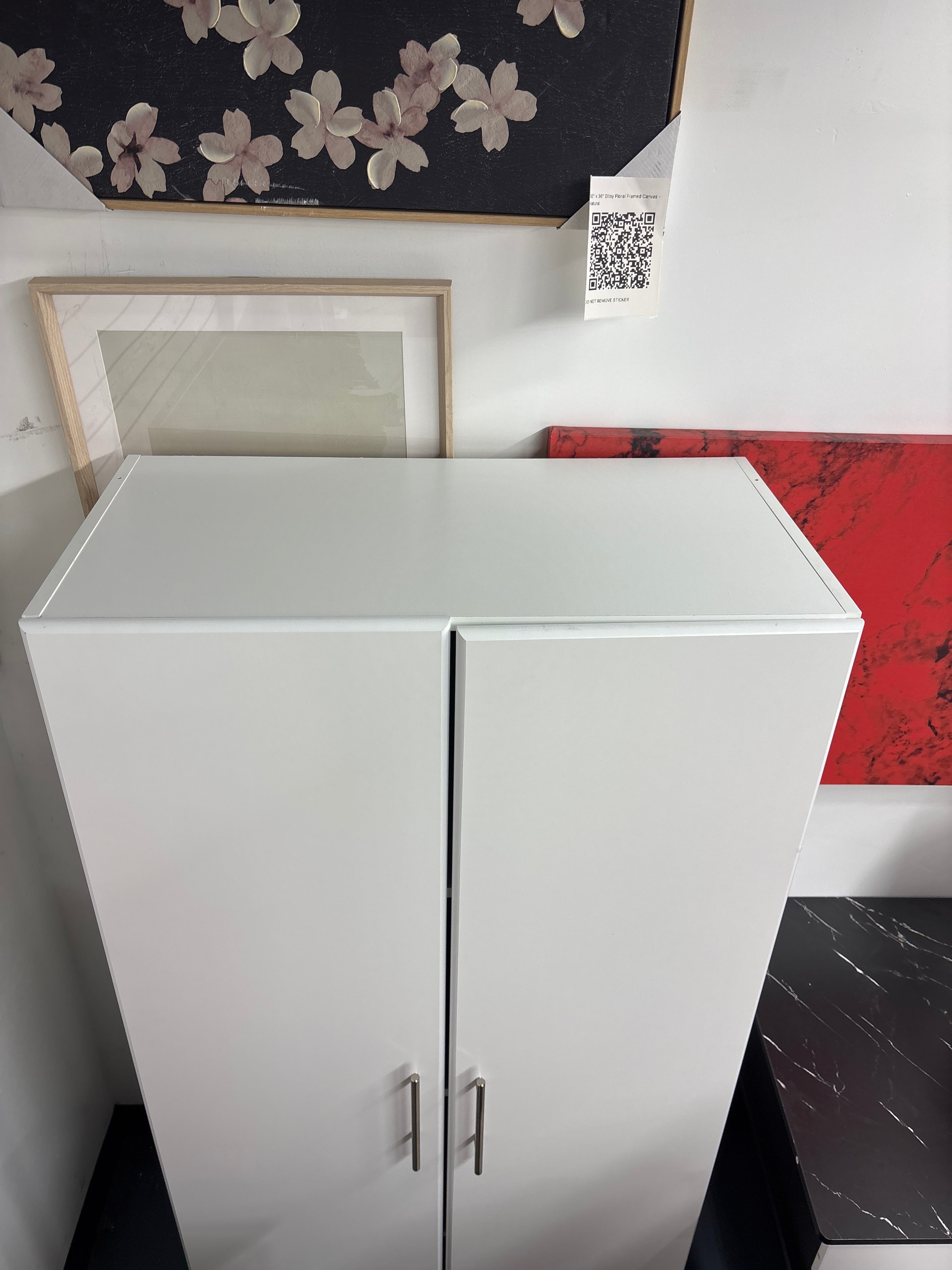 Elite 32" Storage Cabinet - White SHOWROOM ITEM
