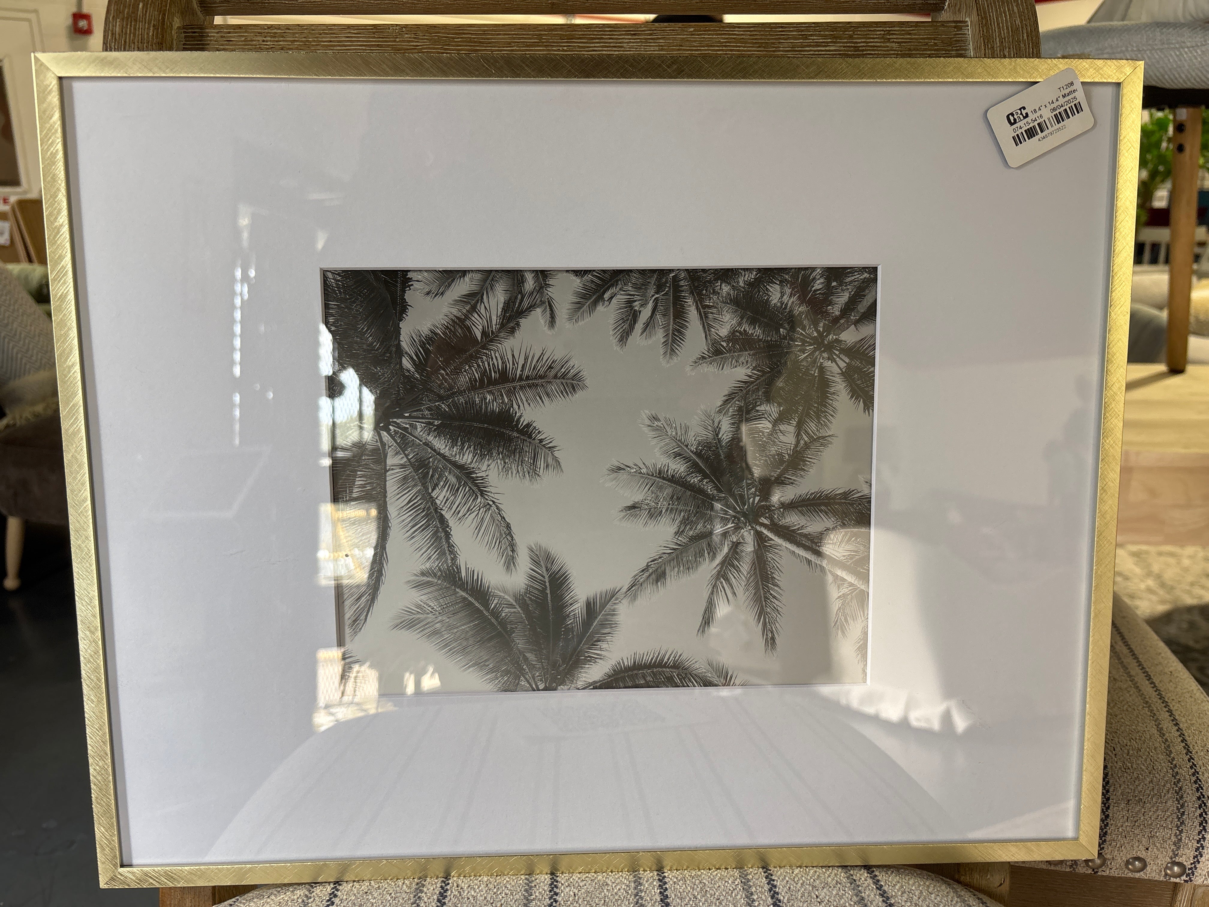 14"x18" Thin Metal Matted Gallery Frame - Gold SHOWROOM ITEM
