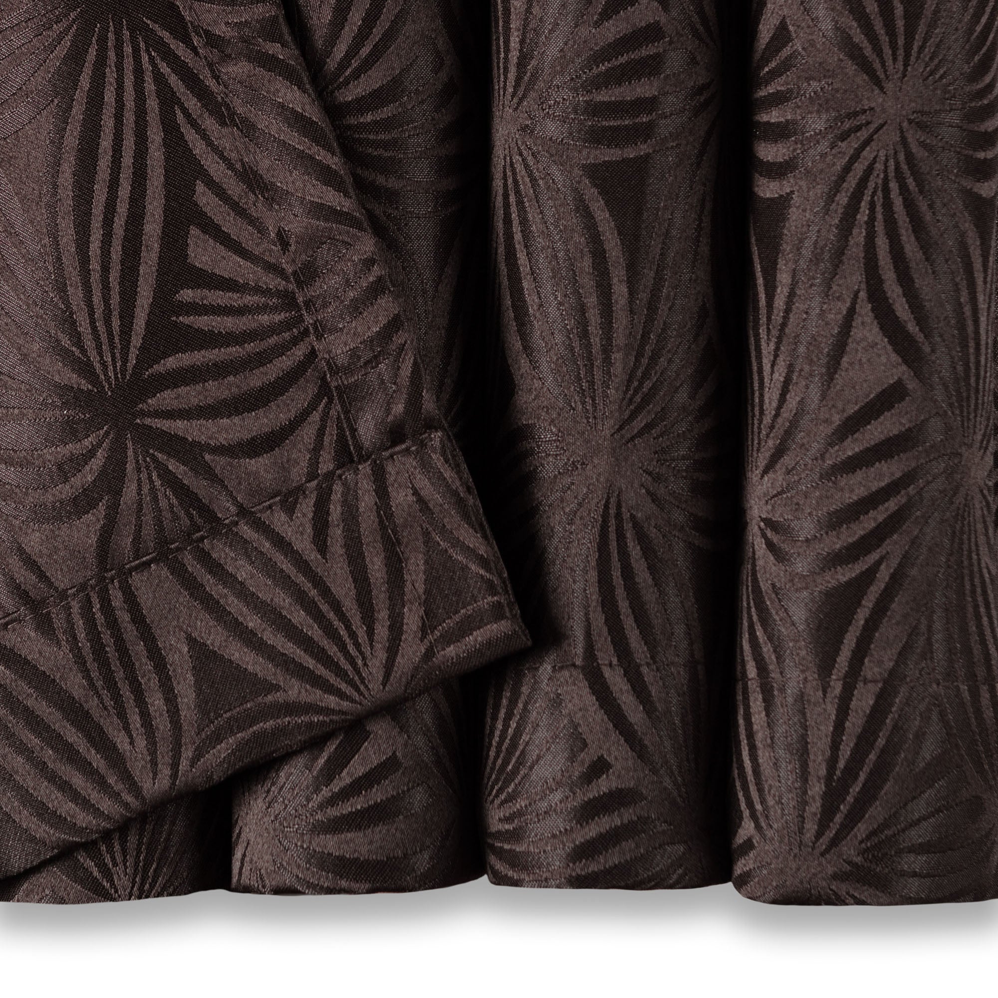 Emboss Flower Room Darkening Curtains Set of 2