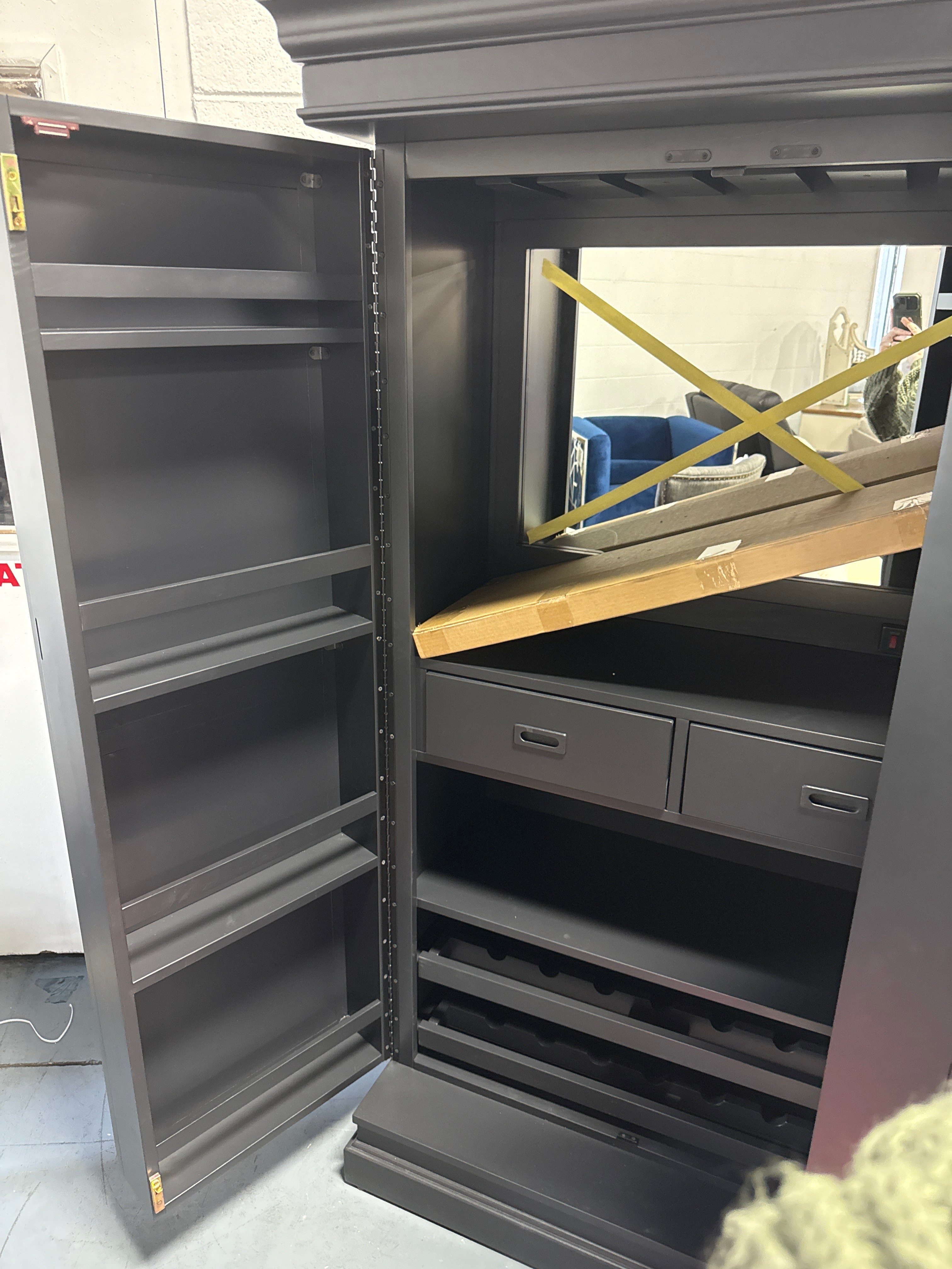 Mervin Bar with Wine Storage Cabinet SHOWROOM ITEM