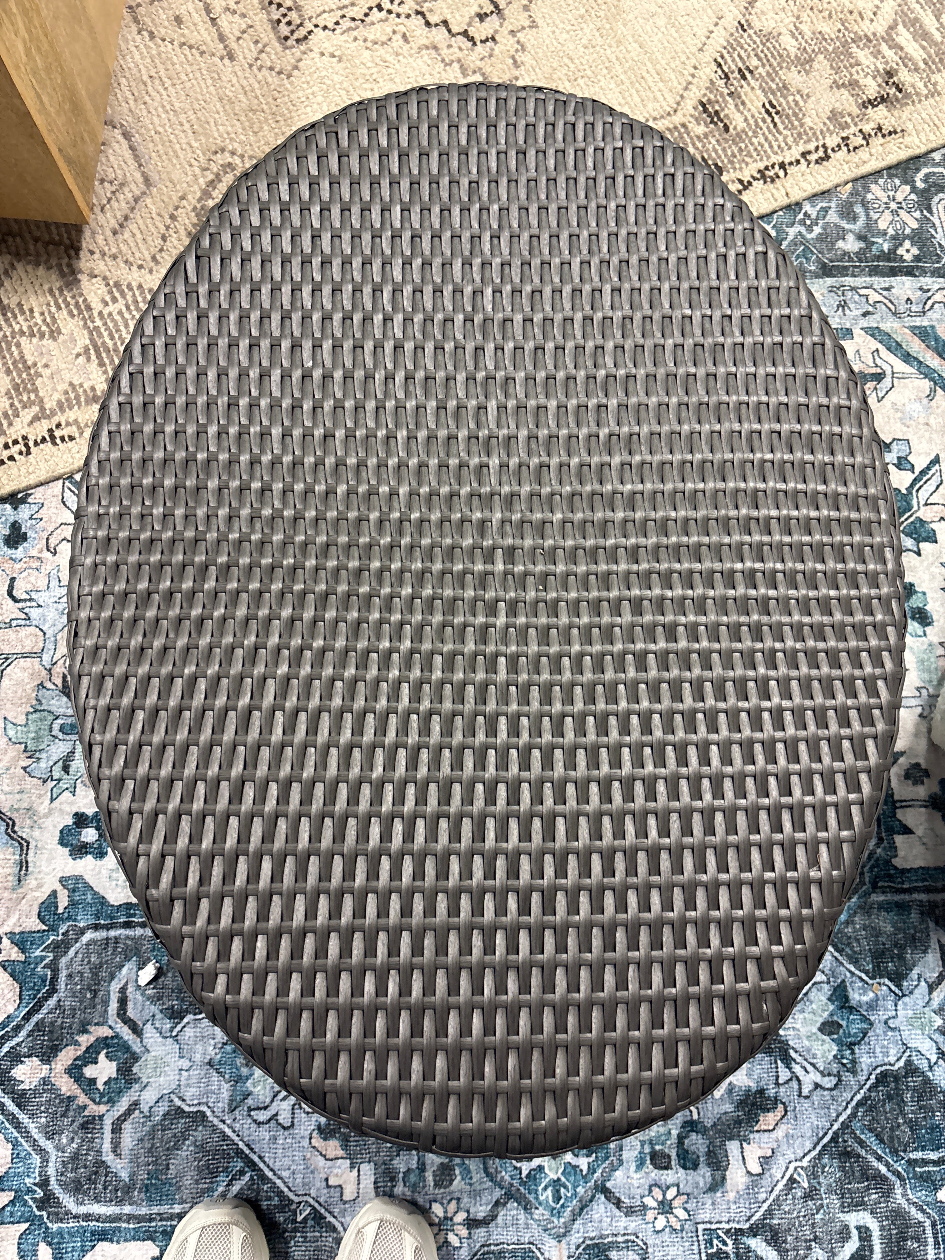 Bruce Outdoor Wicker Coffee Table - Dark Brown SHOWROOM ITEM