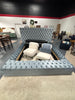 (KING) Johnnay Upholstered Platform Storage Bed SHOWROOM ITEM
