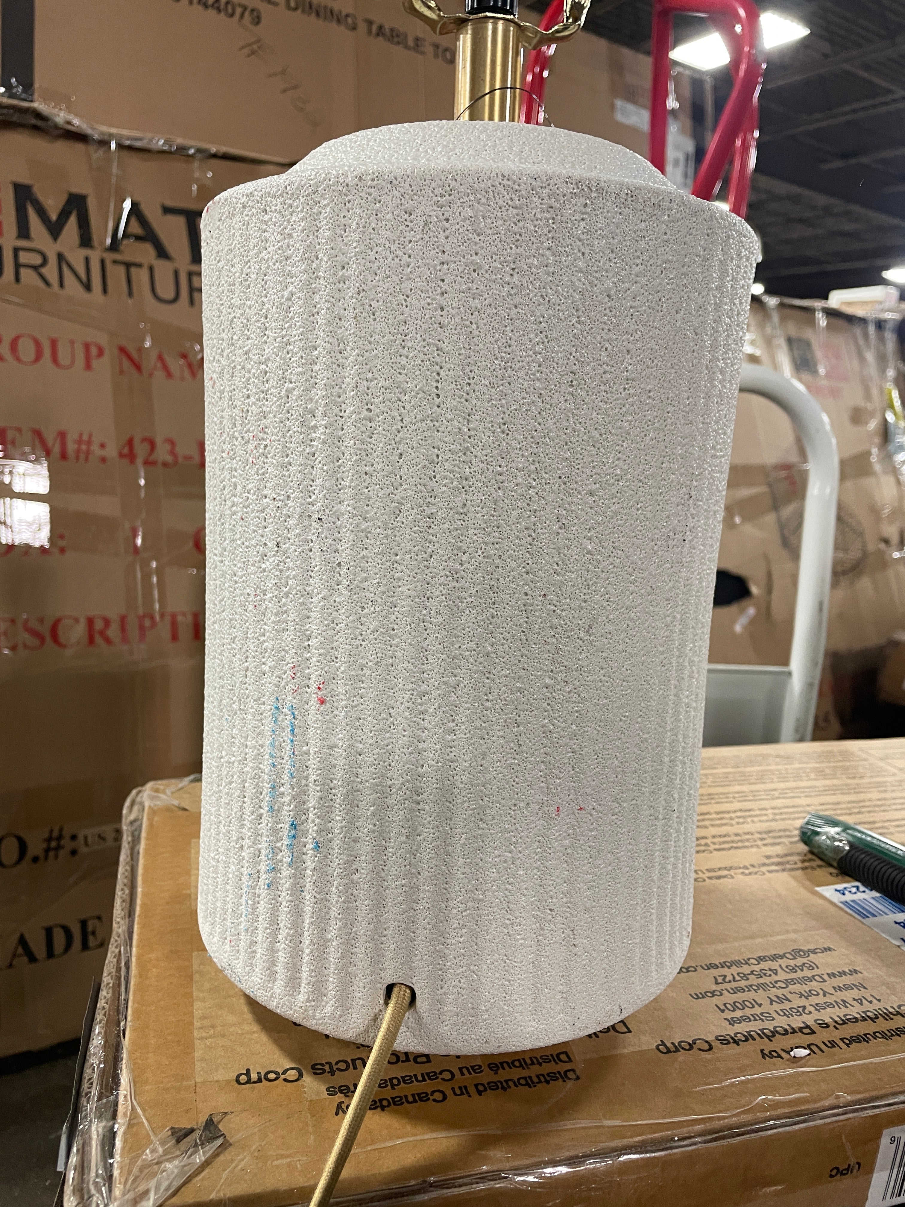 Ceramic Assembled Table Lamp White