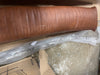 Lumbar Faux Leather Channel Stitch Decorative Throw Pillow