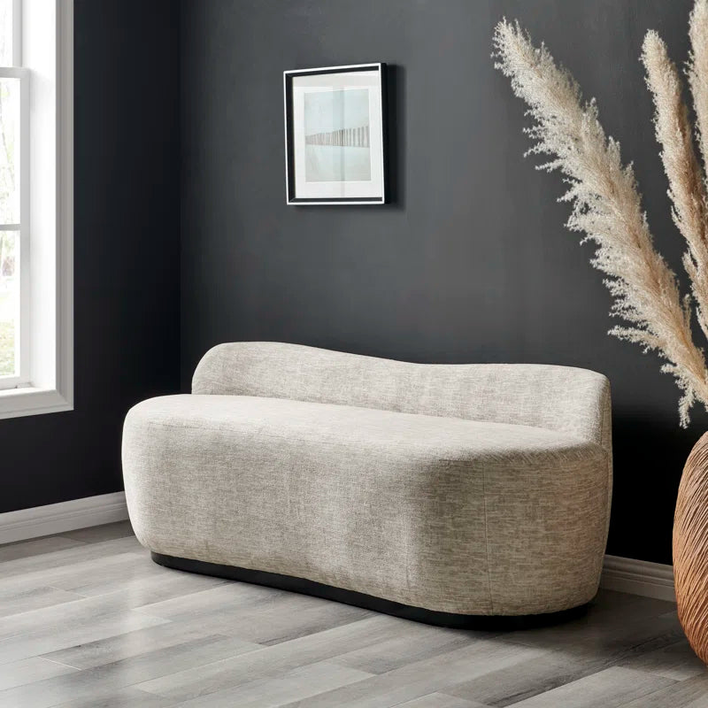 Cameil Polyester Upholstered Bench SHOWROOM ITEM
