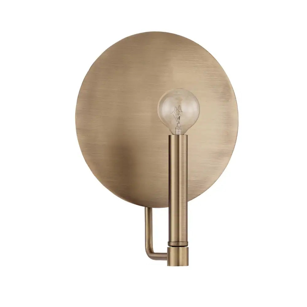 Wells 1-light Aged Brass Wall Sconce