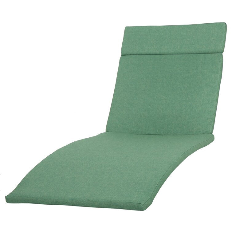 SET OF 2 Jungle Green Cara IndoorOutdoor Chaise Lounge Cushions