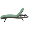 SET OF 2 Jungle Green Cara IndoorOutdoor Chaise Lounge Cushions