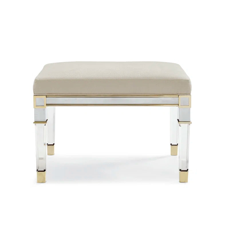 Caracole Classic Polyester Blend Upholstered Bench SHOWROOM ITEM