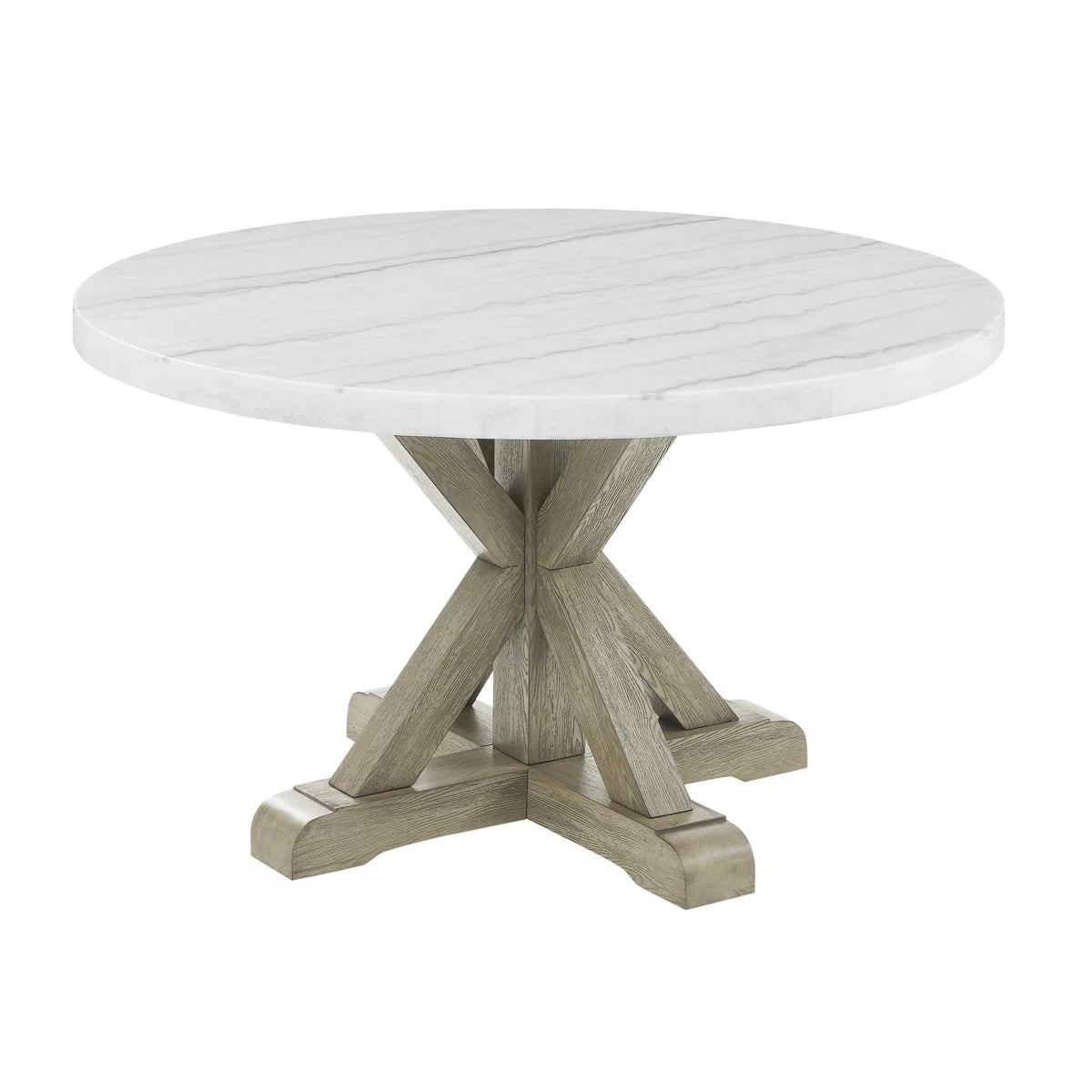 Carena Round White Marble Table (BASE ONLY)