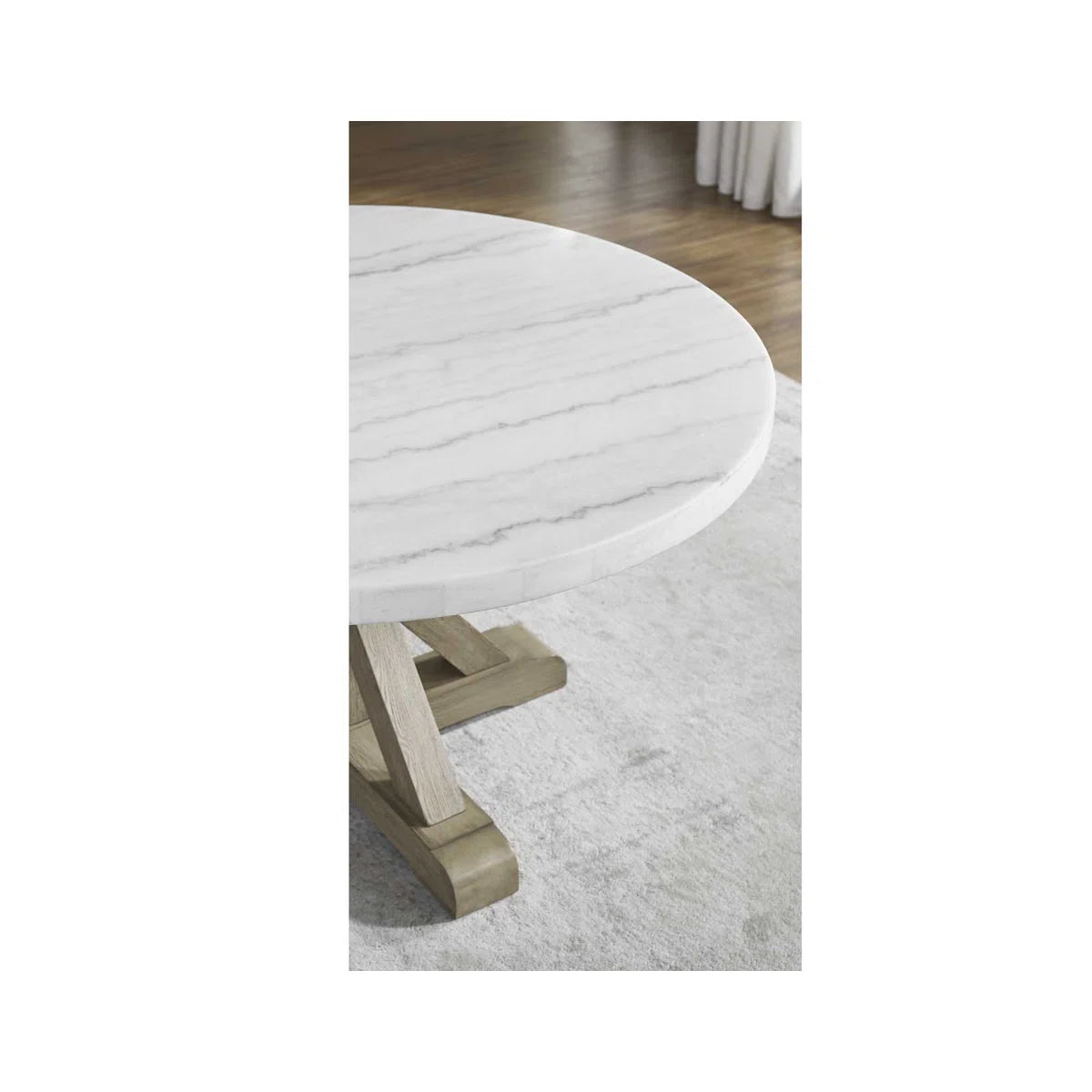 Carena Round White Marble Table (BASE ONLY)