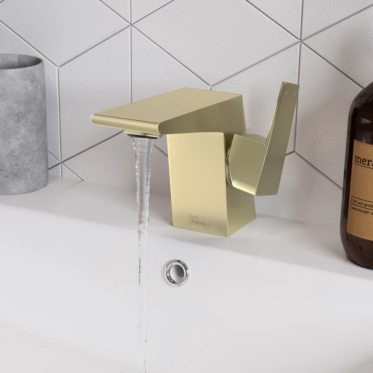 Carre Single Hole, Single-Handle, Bathroom Faucet