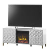 White Carrieann Media Console