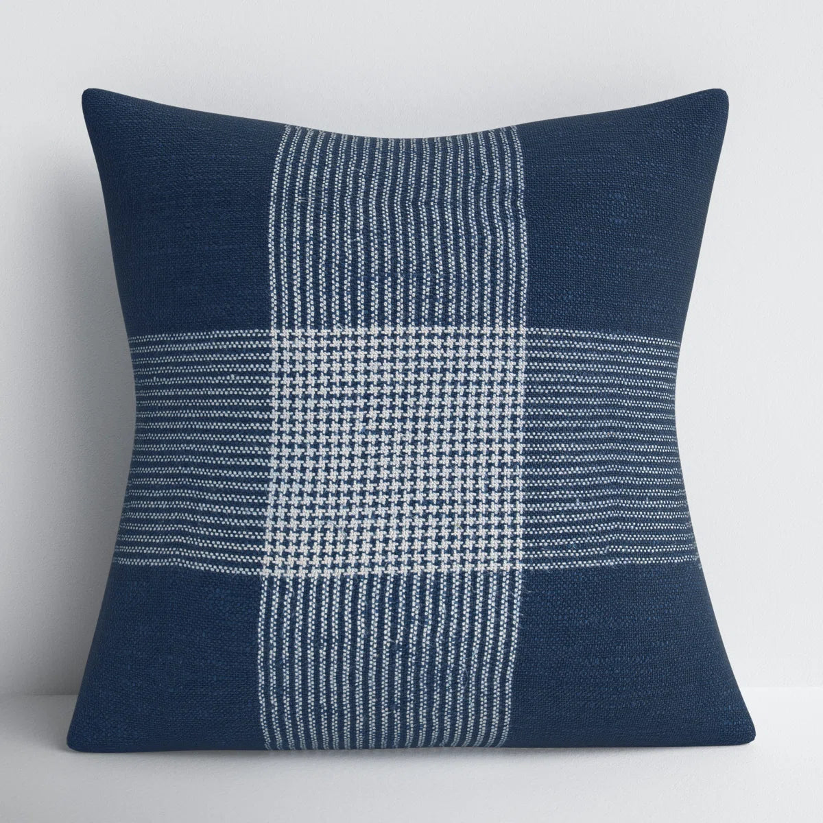 Carwyn Plaid Cotton Blend Reversible Throw Pillow SHOWROOM ITEM