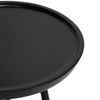 Black Castiglia Solid Wood 3 Legs End Table