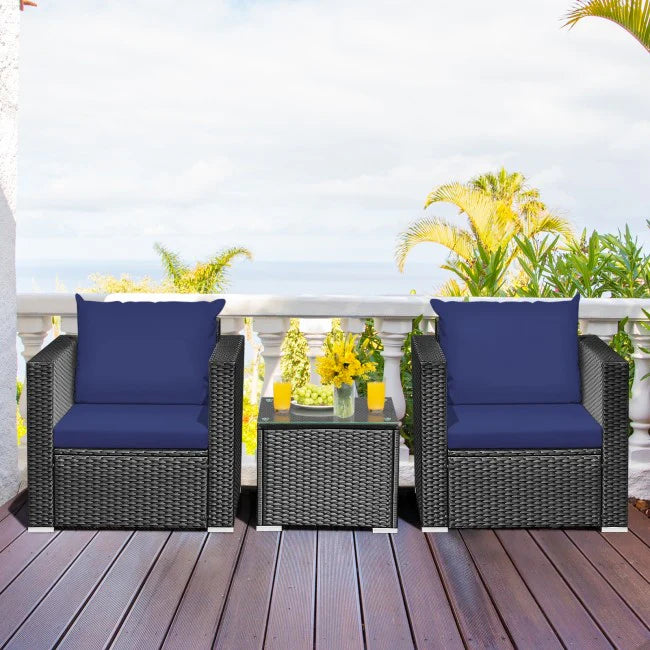 1-Piece Patio Wicker Chair