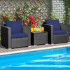 1-Piece Patio Wicker Chair