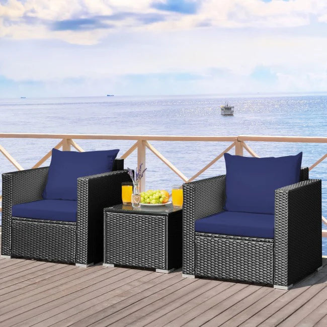 1-Piece Patio Wicker Chair