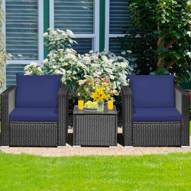 1-Piece Patio Wicker Chair