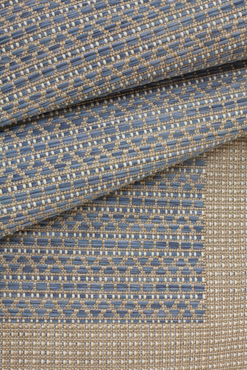 Treasure Garden North Shore Outdoor Rug 5’3”x7’4” Sky Blue