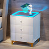 White Chantale Manufactured Wood Nightstand