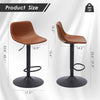 Black Chaquilla Swivel Upholstered Adjustable Height Counter Stool (Set of 2)