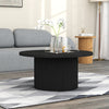 Charleily Pedestal Wood Round Coffee Table