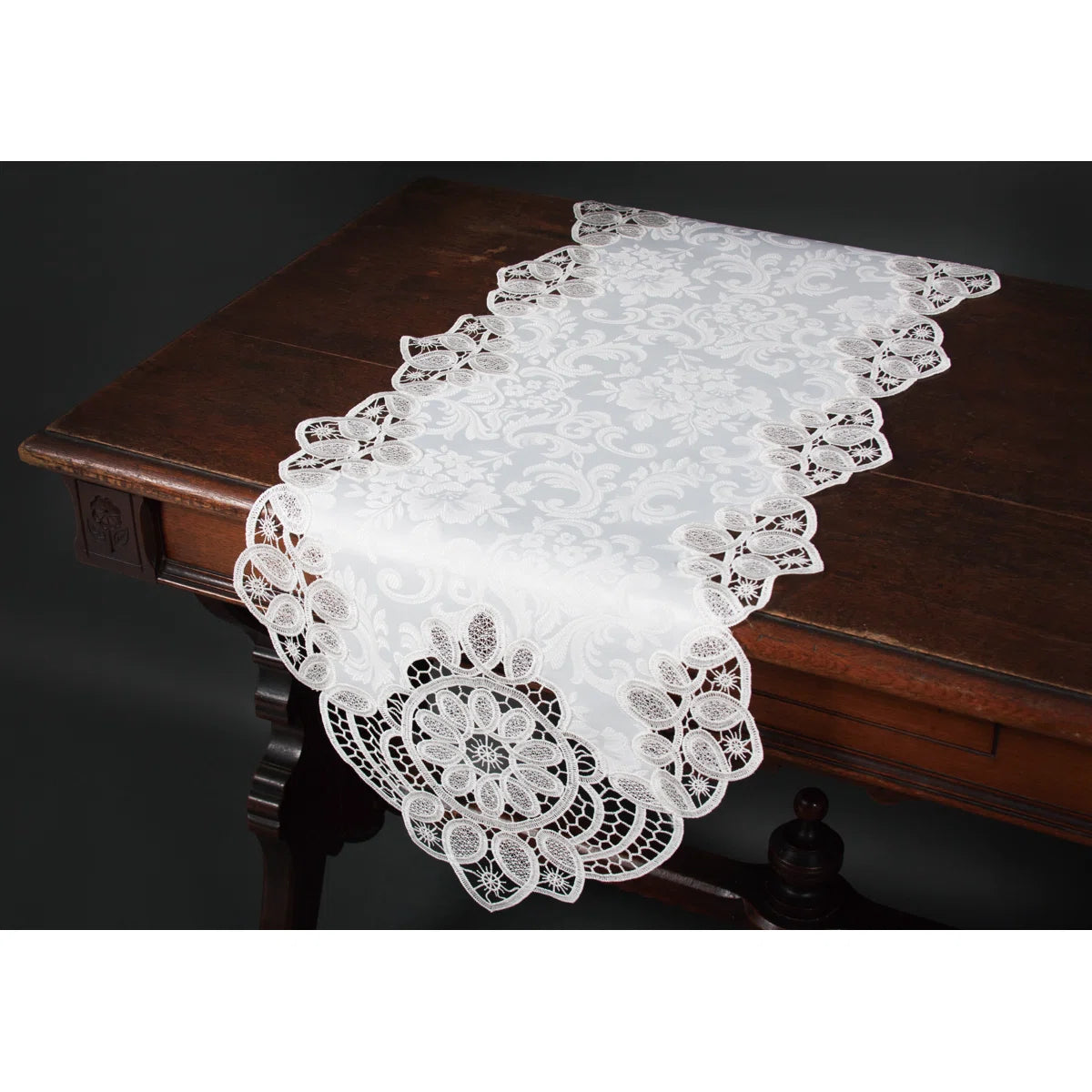 Christofer Floral Oval Table Runner