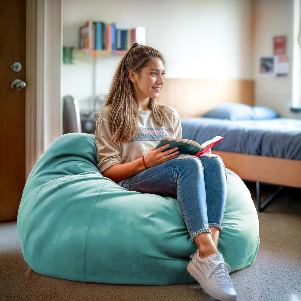 Classic Refillable Cotton Bean Bag Chair