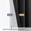 Clesta Cotton Blend Thermal Insulated 100% Blackout Grommet Curtain Pair