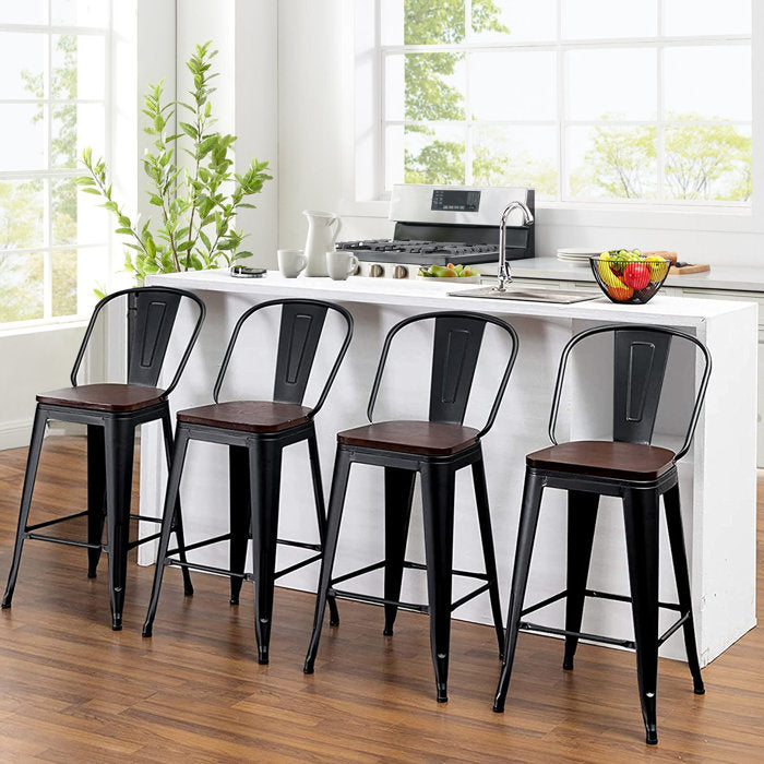 Cliburn Swivel Bar Stool (Set of 4) – Salvage Co Indy