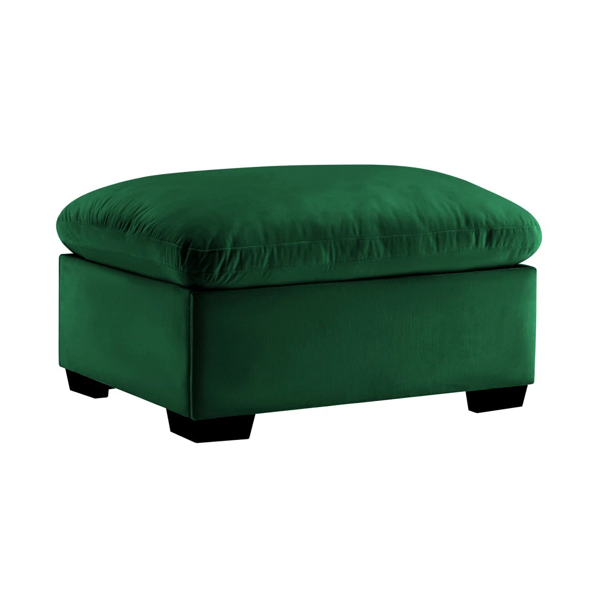 Cloudies Storage Ottoman Tan Velvet - SHOWROOM ITEM