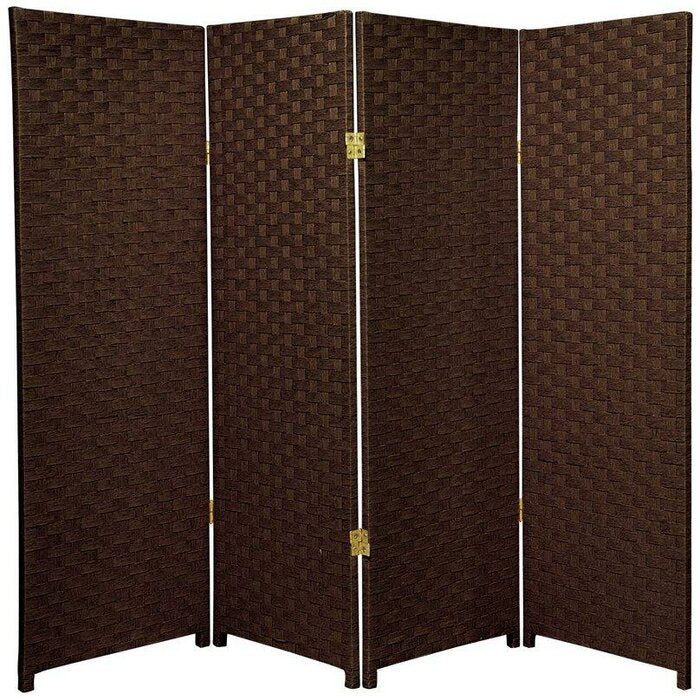 Colbey - 4 Panel Short Woven Fiber Folding Screen – Salvage & Co Indy