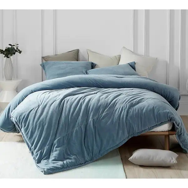 Baby Bird Smoke Blue Coma Inducer Comforter Set - Oversized King