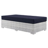 Convene Outdoor Patio Rectangular Ottoman - Navy