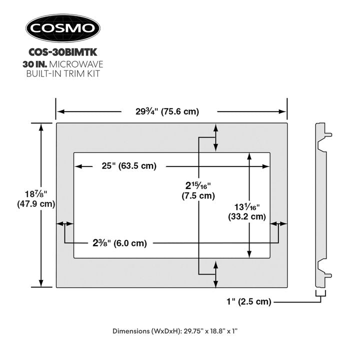 Cosmo Microwave Trim Kit