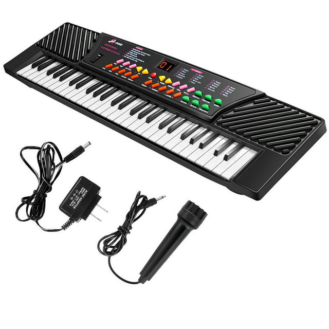 54 Keys Electronic Music Keyboard Kid Piano Organ W/Mic & Adapter