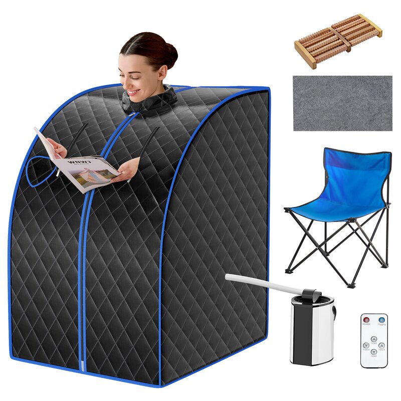 1 Single Person Traditional Steam Sauna with Remote Control